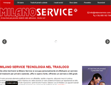 Tablet Screenshot of milanoservice.com